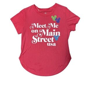 Disney Parks Meet Me On Main Street Tee with Balloon Design NWOT Size S